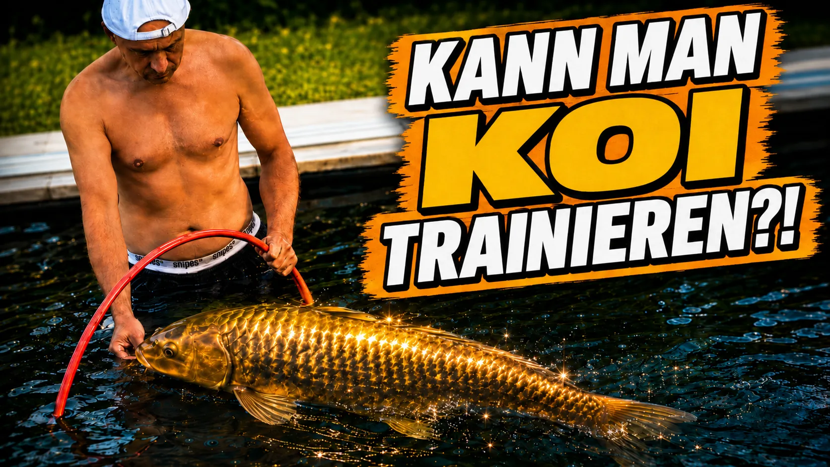 Koi trainieren: Das Reifen-Experiment im Praxistest